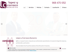 Tablet Screenshot of lopezycarrasco.com